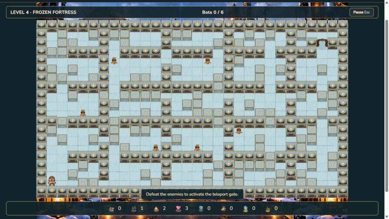 Playable Frozen Fortress screenshot